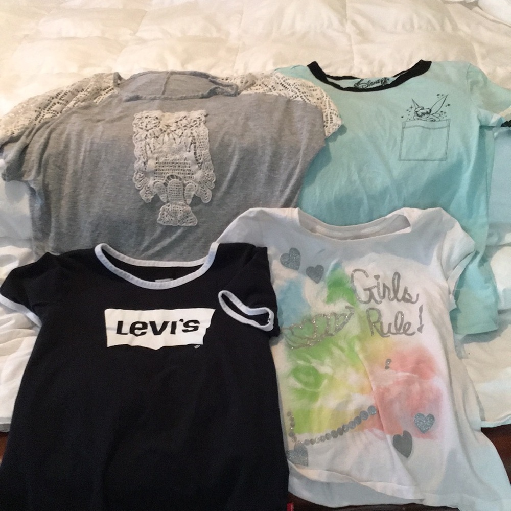 Four short sleeve 16 or  x large shirts